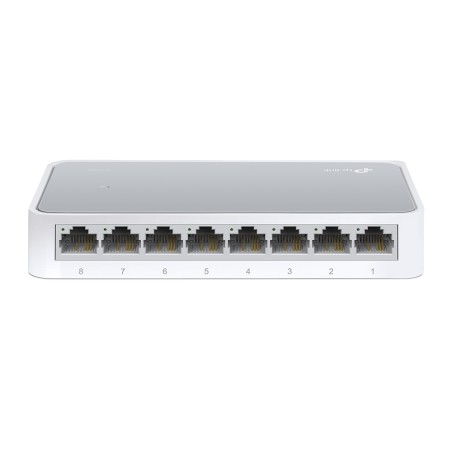 TP-Link TL-SF1008D — 8-port 10/100M Desktop Switch, 8 10/100M RJ45 ports, Plastic case