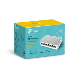 TP-Link TL-SF1008D — 8-port 10/100M Desktop Switch, 8 10/100M RJ45 ports, Plastic case