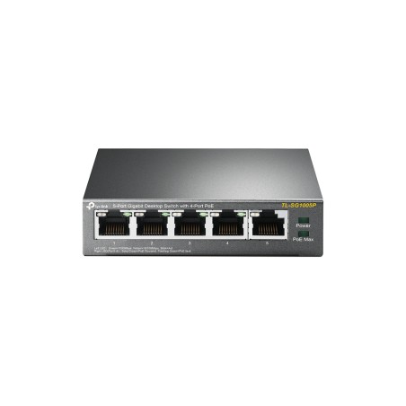 TP-Link TL-SG1005P — 5-Port Gigabit Desktop Switch with 4-Port PoE+