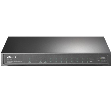 TP-Link TL-SG1210P — 10-Port Gigabit Desktop Switch with 8-Port PoE+