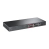 TP-Link TL-SL1218MP — 16-Port 10/100Mbps+2-Port Gigabit Rackmount Switch with 16-Port PoE+