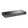 TP-Link TL-SL1218P — 16-Port 10/100 Mbps + 2-Port Gigabit Rackmount Switch with 16-Port PoE+