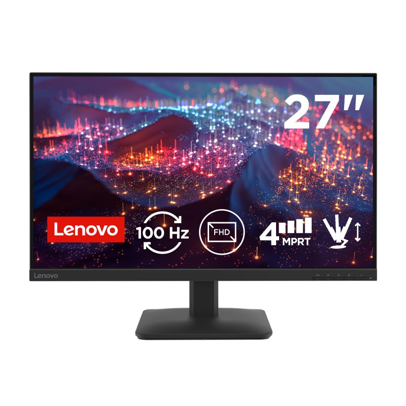 Lenovo L27-4e 27" monitor — 1x VGA + 1x HDMI + Tilt