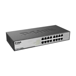 D-Link DES-1016D/B — 16-port 10/100Mbps Unmanaged standalone switch (Rack)
