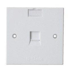 D-Link NFP-0WHI11 — Single Face Plate 86*86mm / Square / White - Excluding KEY Stone Jacks