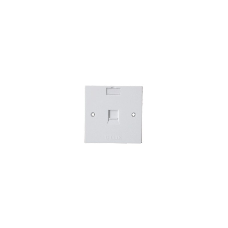D-Link NFP-0WHI11 — Single Face Plate 86*86mm / Square / White - Excluding KEY Stone Jacks