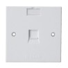 D-Link NFP-0WHI11 — Single Face Plate 86*86mm / Square / White - Excluding KEY Stone Jacks