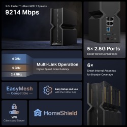 TP-Link Archer BE550 — BE9300 Tri-Band Wi-Fi 7 Router