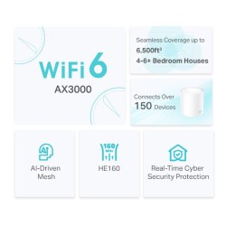 TP-Link Deco X50(3-pack) — AX3000 Whole Home Mesh Wi-Fi 6 System