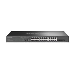 TP-Link SG3428XMP — Omada 24-Port Gigabit and 4-Port 10GE SFP+ L2+ Managed Switch with 24-Port